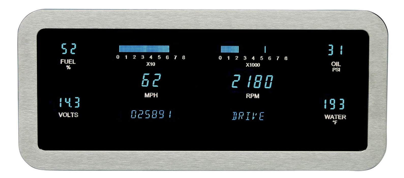Dakota Digital Dakota Digital Designer Series Gauge Kits VFD3-1010-Z Autofit