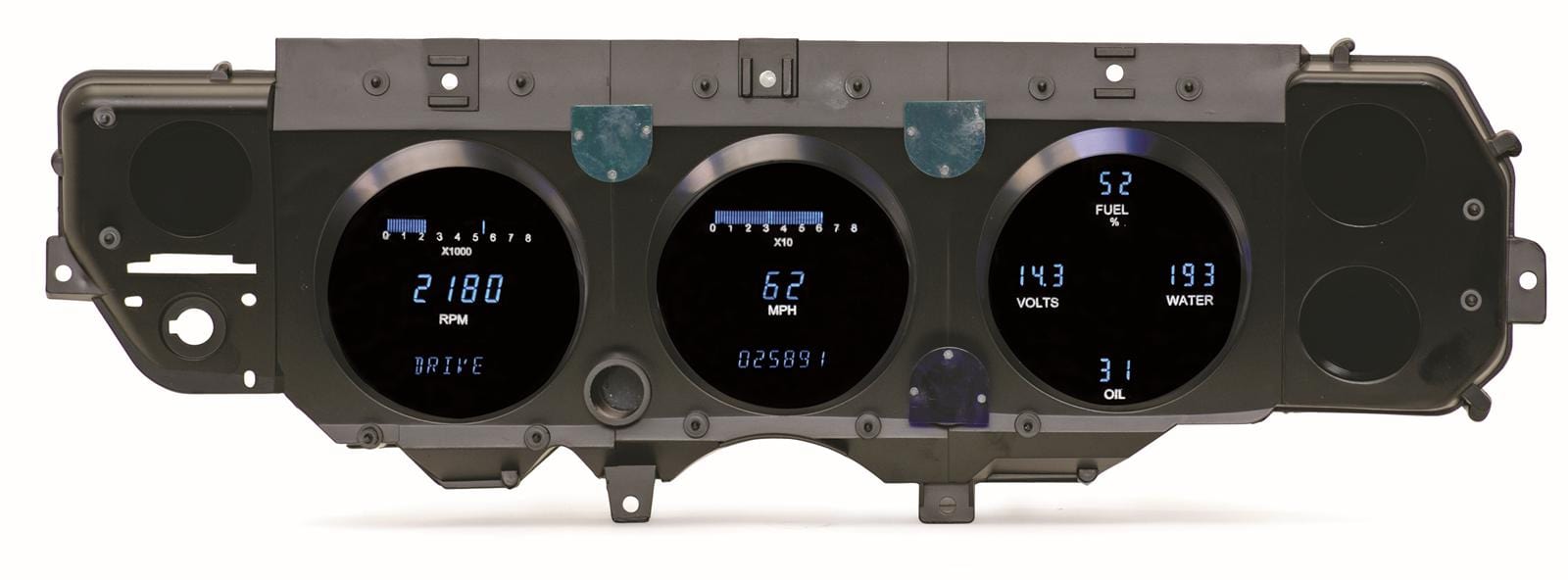 Dakota Digital Dakota Digital Direct-Fit Gauge Kits VFD3-70C-CVL-T Autofit