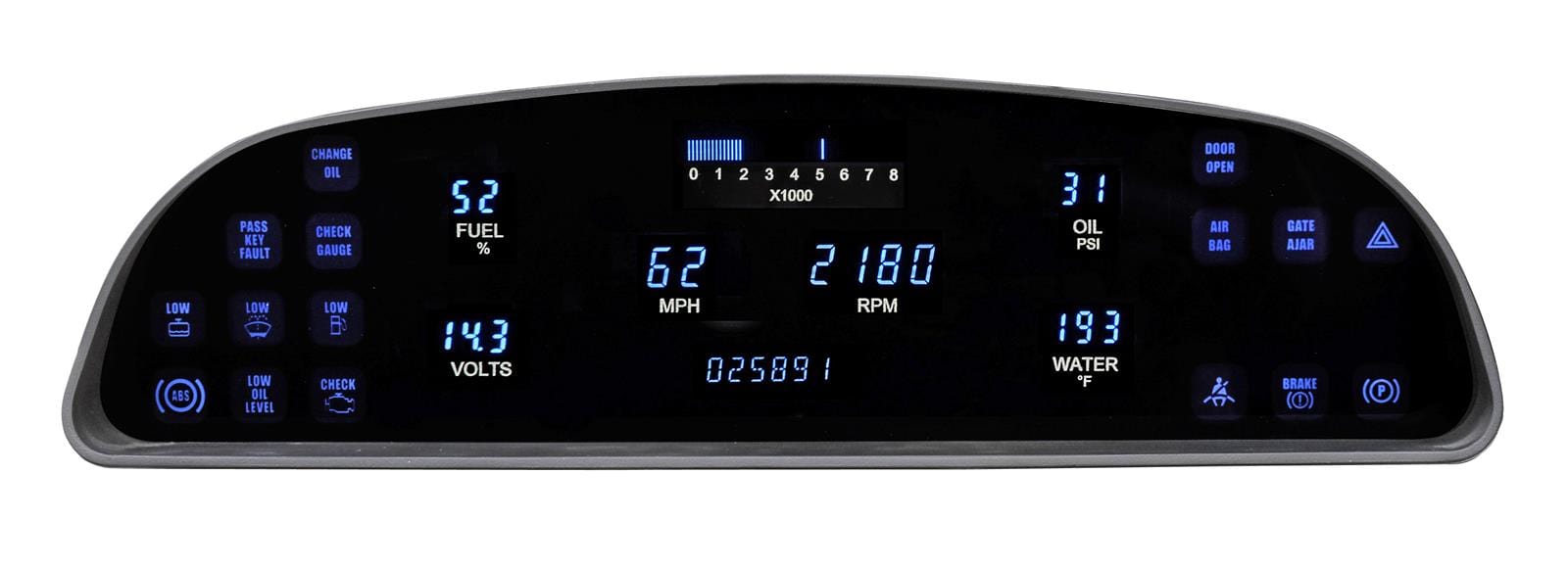 Dakota Digital Dakota Digital Direct-Fit Gauge Kits VFD3-94C-CAP-Z Autofit