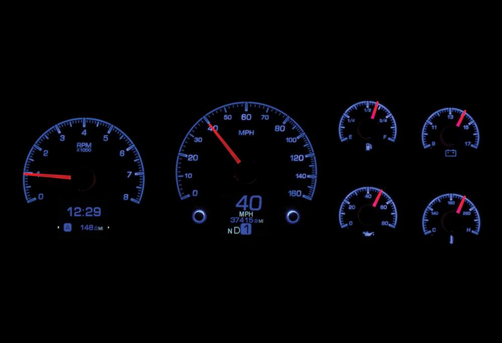 Dakota Digital Dakota Digital Gauge Kits and Instrument Clusters HDX-95C-PU-S Autofit