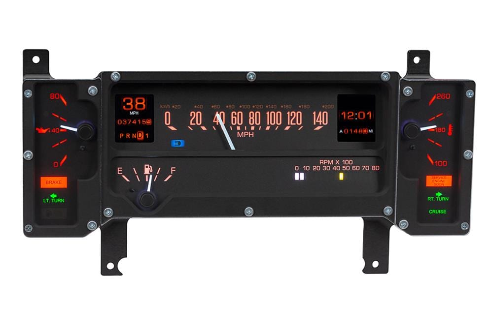 Dakota Digital Dakota Digital Gauge Kits and Instrument Clusters MTX-84B-REG Autofit