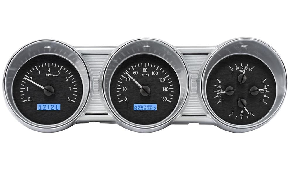 Dakota Digital Dakota Digital Gauge Kits and Instrument Clusters VHX-62F-FAR-K-B Autofit