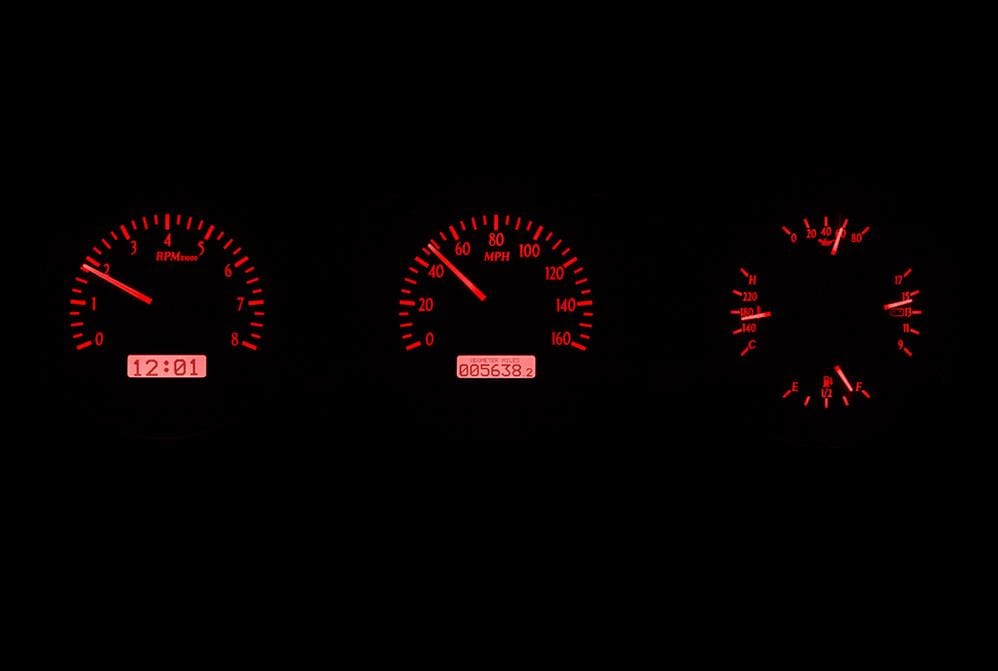 Dakota Digital Dakota Digital Gauge Kits and Instrument Clusters VHX-62F-FAR-S-R Autofit