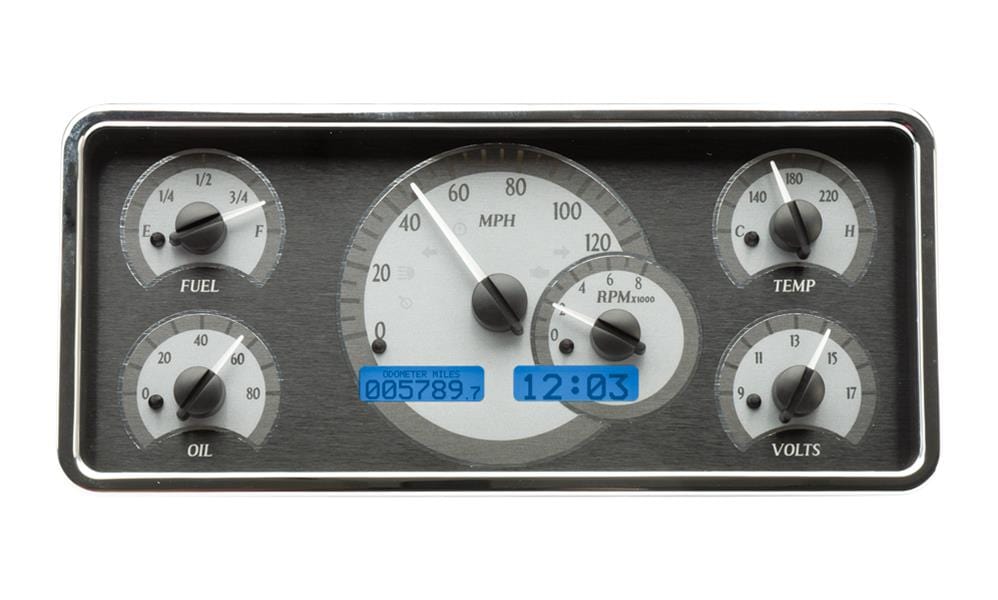 Dakota Digital Dakota Digital Gauge Kits and Instrument Clusters VHX-63J-WAG-S-B Autofit