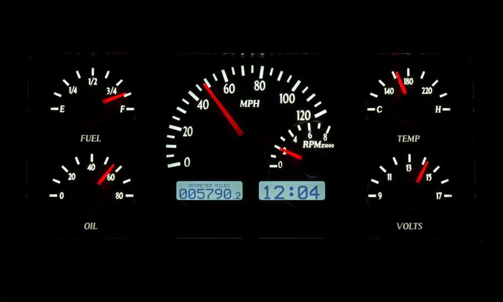 Dakota Digital Dakota Digital Gauge Kits and Instrument Clusters VHX-63J-WAG-S-W Autofit