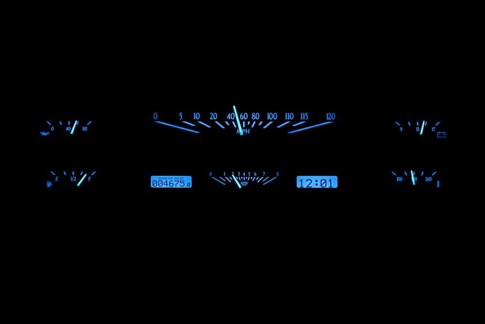 Dakota Digital Dakota Digital Gauge Kits and Instrument Clusters VHX-65F-PU-S-B Autofit