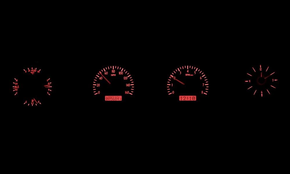 Dakota Digital Dakota Digital Gauge Kits and Instrument Clusters VHX-68F-TOR-K-R Autofit