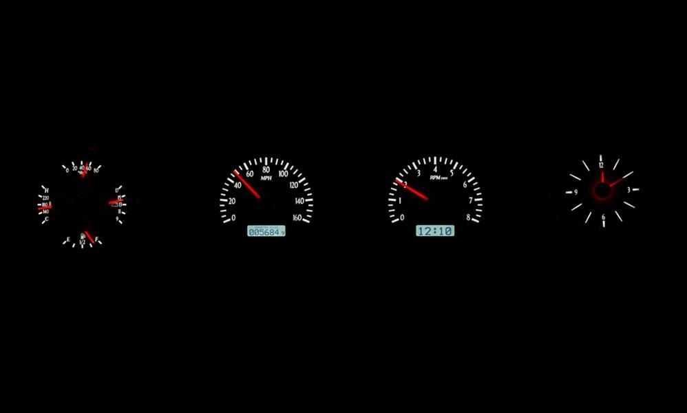 Dakota Digital Dakota Digital Gauge Kits and Instrument Clusters VHX-68F-TOR-K-W Autofit