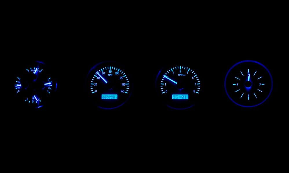 Dakota Digital Dakota Digital Gauge Kits and Instrument Clusters VHX-68F-TOR-S-B Autofit