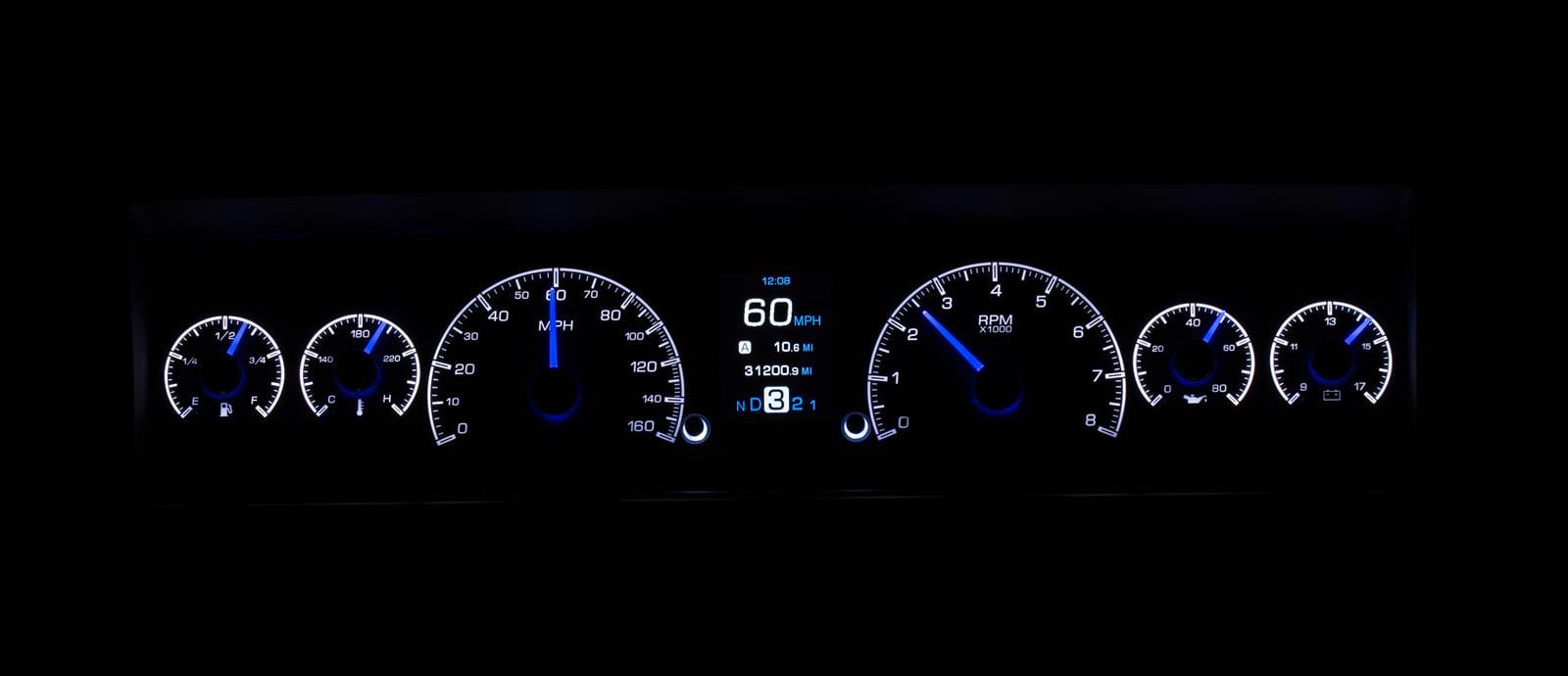 Dakota Digital Dakota Digital Gauges HDX-69C-NOV-S Autofit