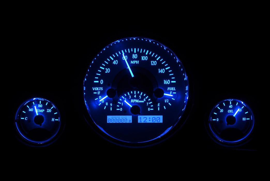 Dakota Digital Dakota Digital Gauges VHX-1013-S-B Autofit
