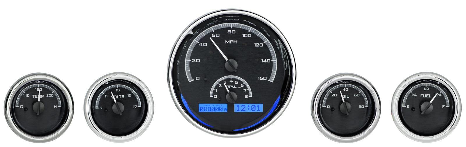 Dakota Digital Dakota Digital Gauges VHX-1015-K-B Autofit