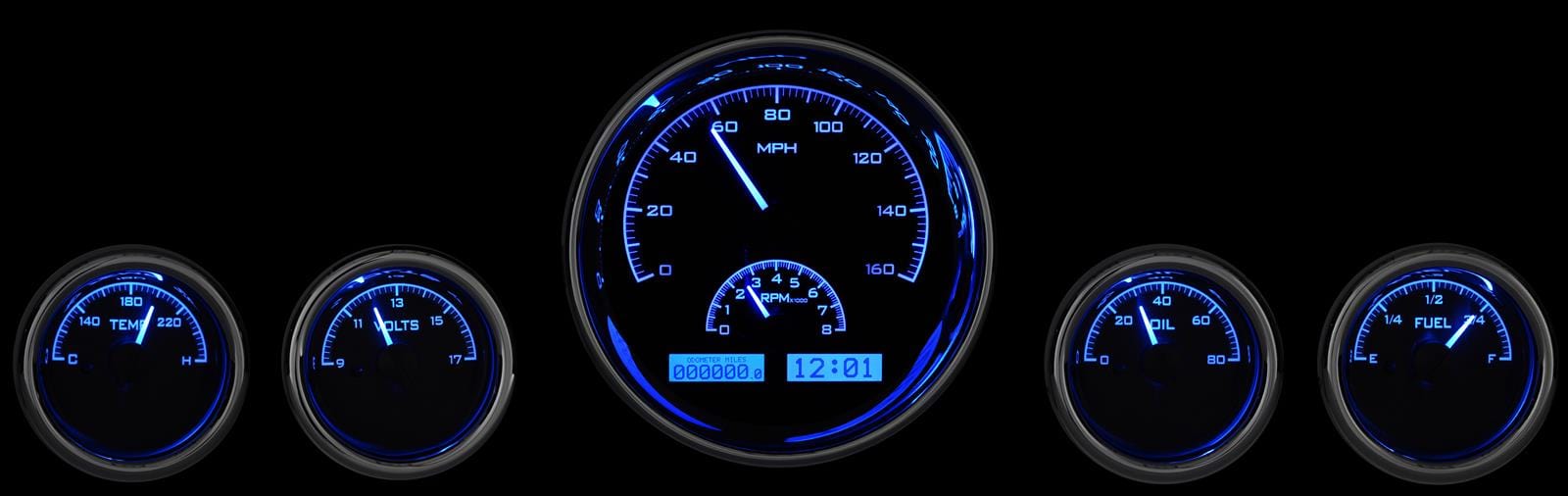 Dakota Digital Dakota Digital Gauges VHX-1015-K-B Autofit