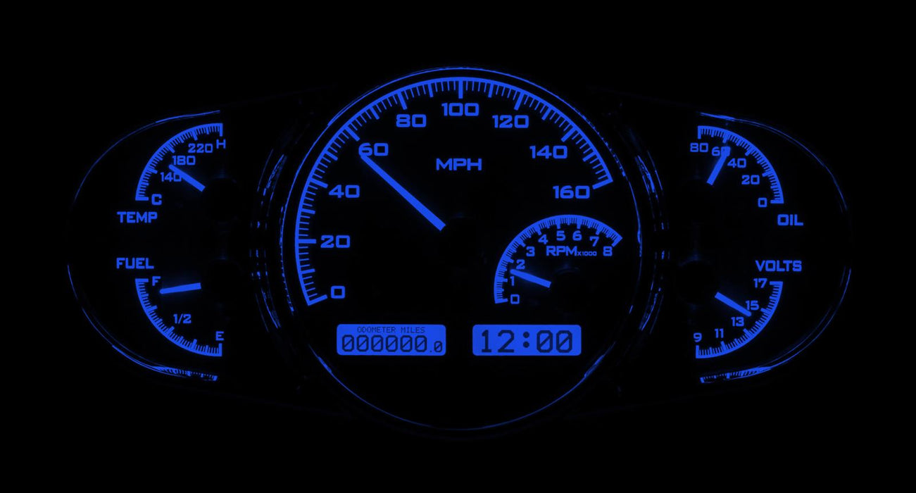 Dakota Digital Dakota Digital Gauges VHX-1016-K-B Autofit