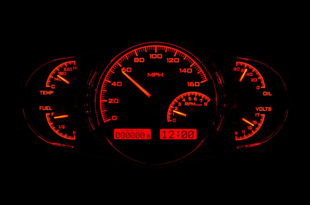 Dakota Digital Dakota Digital Gauges VHX-1016-K-R Autofit