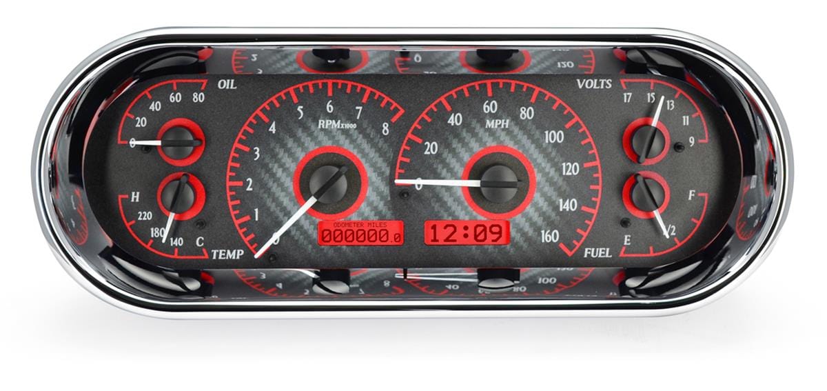 Dakota Digital Dakota Digital Gauges VHX-1018-C-R Autofit