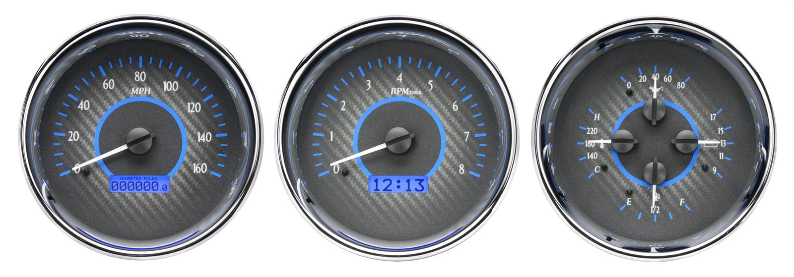 Dakota Digital Dakota Digital Gauges VHX-1020-C-B Autofit