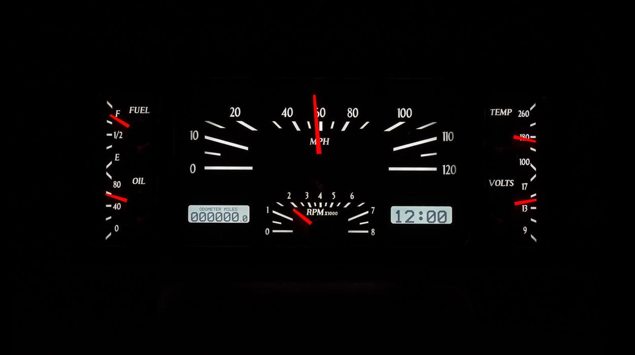 Dakota Digital Dakota Digital Gauges VHX-37C-K-W Autofit