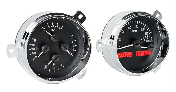 Dakota Digital Dakota Digital Gauges VHX-51C-K-W Autofit