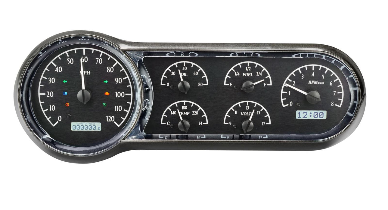 Dakota Digital Dakota Digital Gauges VHX-53C-K-W Autofit