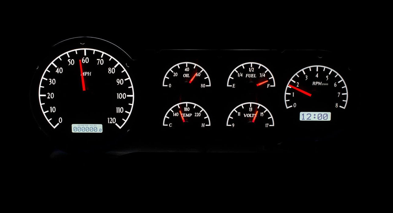 Dakota Digital Dakota Digital Gauges VHX-53C-K-W Autofit