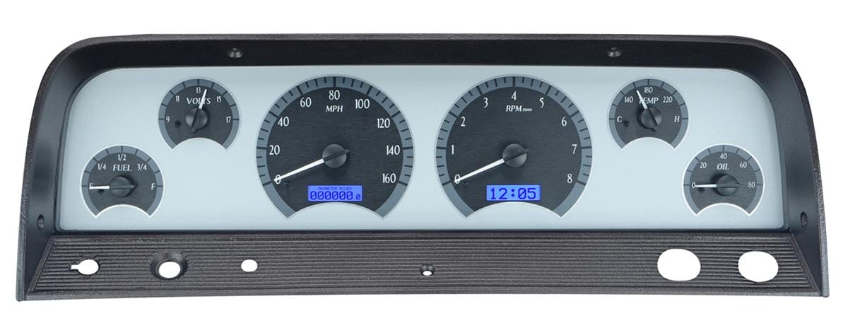 Dakota Digital Dakota Digital Gauges VHX-64C-PU-S-B Autofit