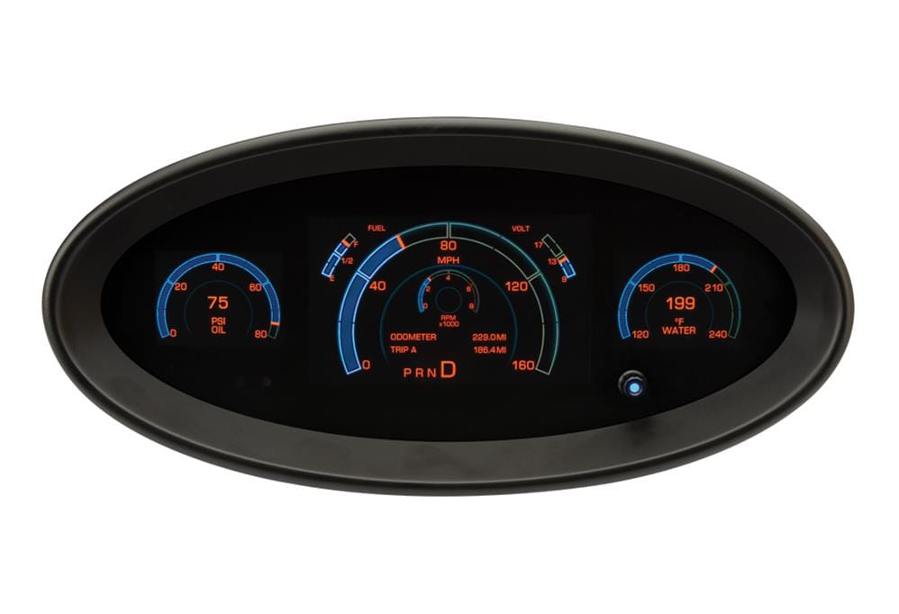 Dakota Digital Dakota Digital GRFX Series Universal Elliptical Digital Gauge Kits GRFX-2017¿¿¿¿¿¿¿ Autofit