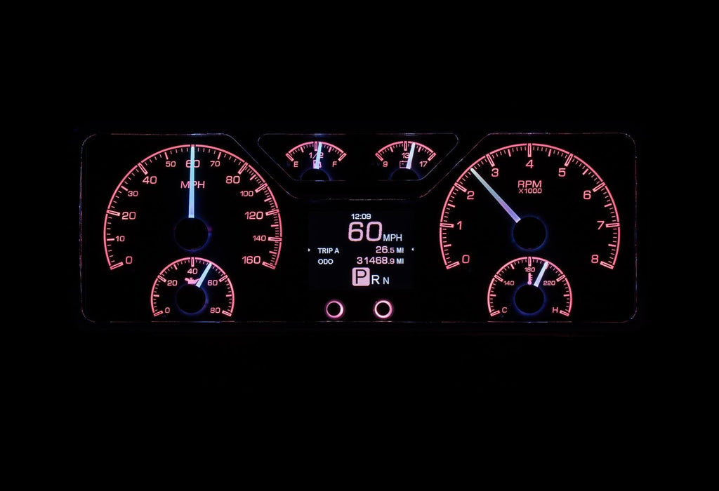 Dakota Digital Dakota Digital HDX Direct-Fit Analog Gauge Systems HDX-40F-K Autofit