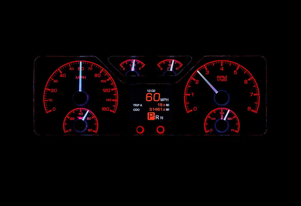 Dakota Digital Dakota Digital HDX Direct-Fit Analog Gauge Systems HDX-40F-S Autofit