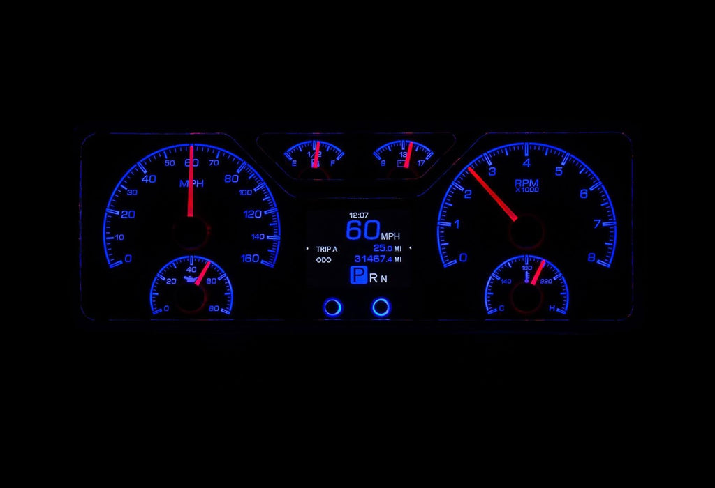 Dakota Digital Dakota Digital HDX Direct-Fit Analog Gauge Systems HDX-40F-S Autofit