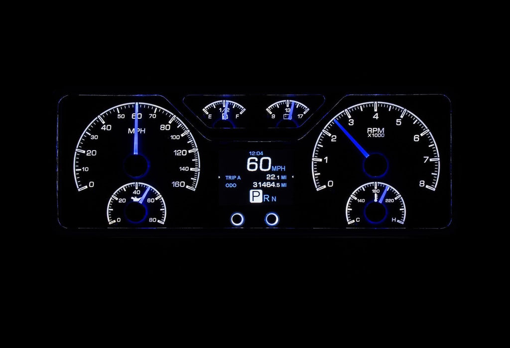 Dakota Digital Dakota Digital HDX Direct-Fit Analog Gauge Systems HDX-40F-S Autofit