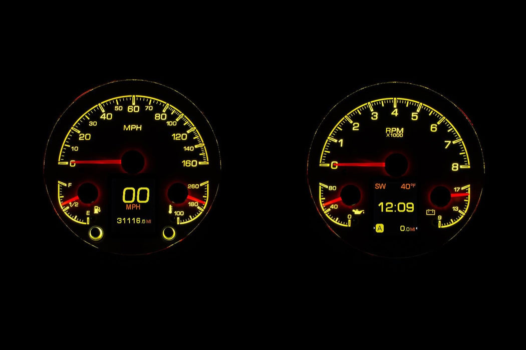 Dakota Digital Dakota Digital HDX Direct-Fit Analog Gauge Systems HDX-47C-PU-K Autofit