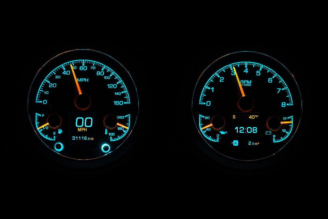 Dakota Digital Dakota Digital HDX Direct-Fit Analog Gauge Systems HDX-47C-PU-S Autofit