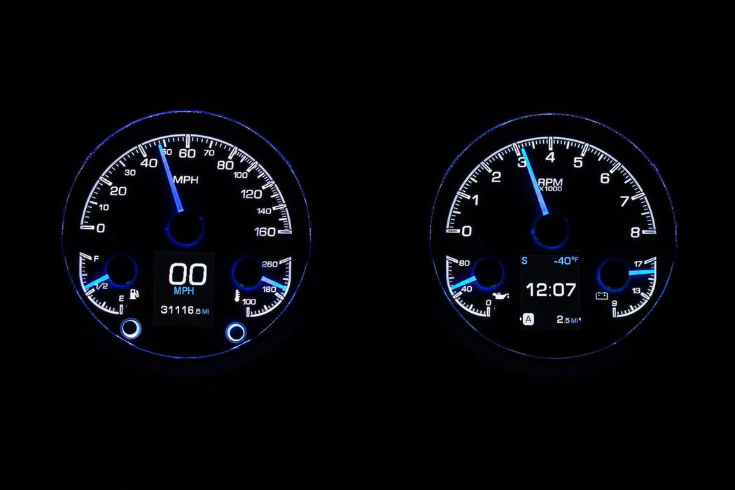 Dakota Digital Dakota Digital HDX Direct-Fit Analog Gauge Systems HDX-47C-PU-S Autofit