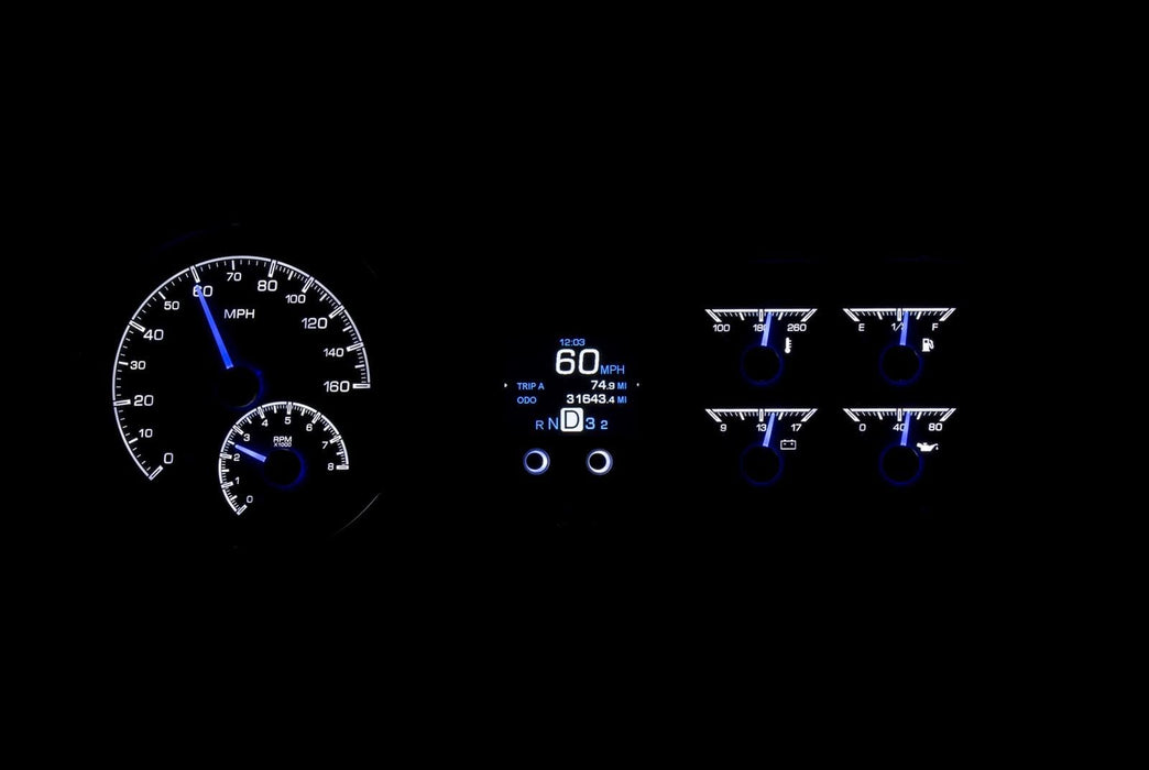 Dakota Digital Dakota Digital HDX Direct-Fit Analog Gauge Systems HDX-53C-K Autofit