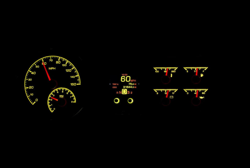 Dakota Digital Dakota Digital HDX Direct-Fit Analog Gauge Systems HDX-53C-K Autofit