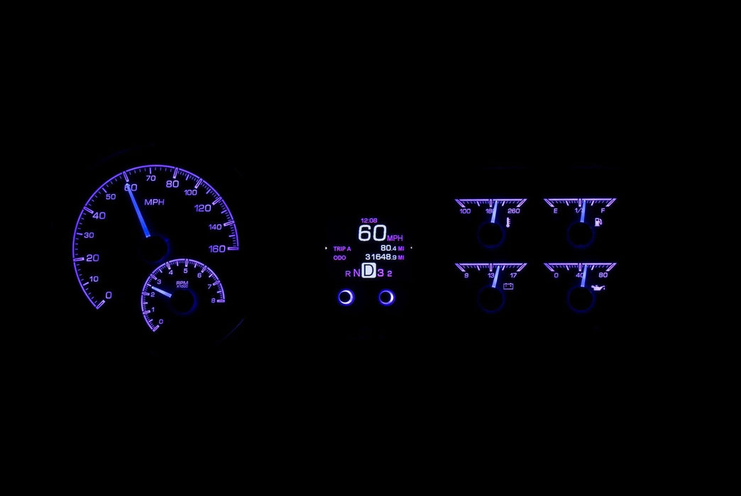 Dakota Digital Dakota Digital HDX Direct-Fit Analog Gauge Systems HDX-53C-K Autofit