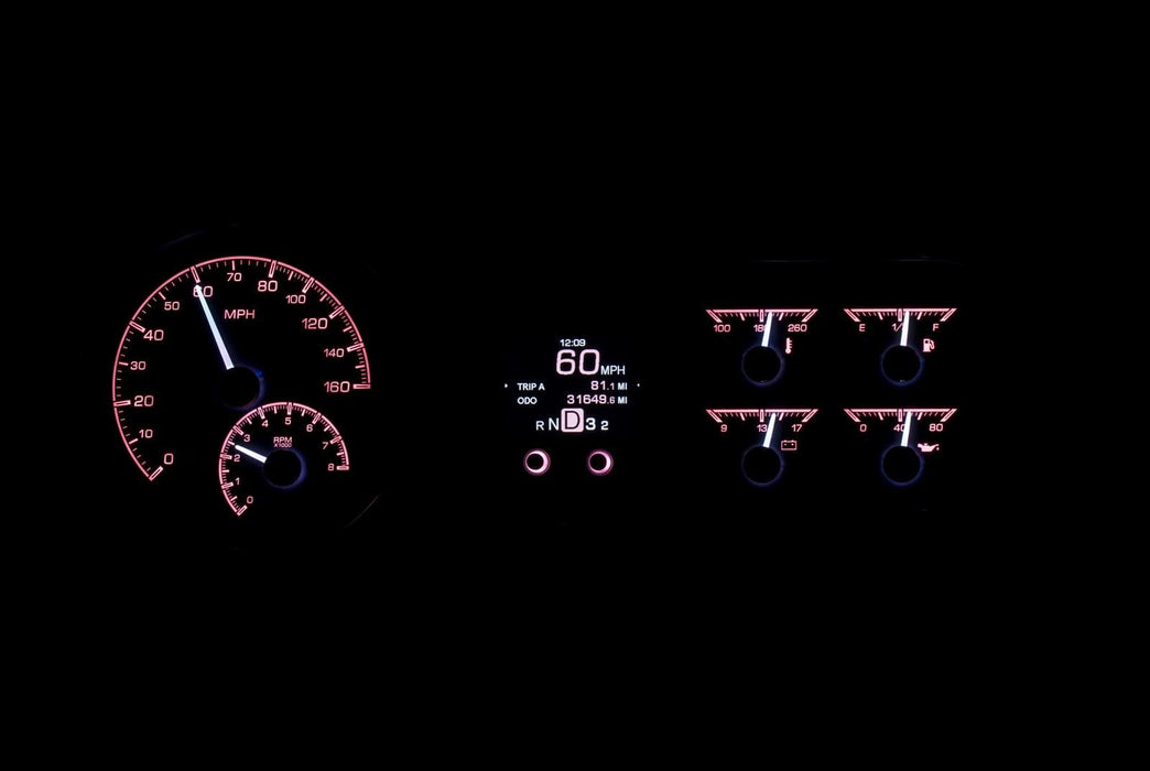 Dakota Digital Dakota Digital HDX Direct-Fit Analog Gauge Systems HDX-53C-S Autofit
