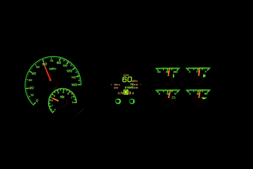 Dakota Digital Dakota Digital HDX Direct-Fit Analog Gauge Systems HDX-53C-S Autofit