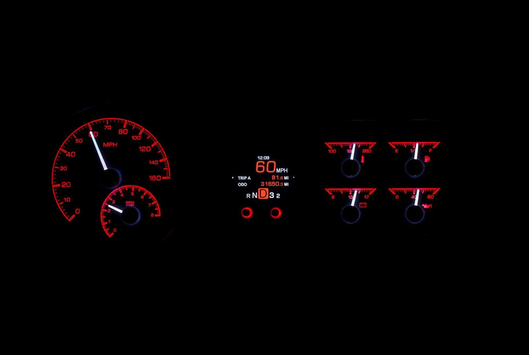 Dakota Digital Dakota Digital HDX Direct-Fit Analog Gauge Systems HDX-53C-S Autofit