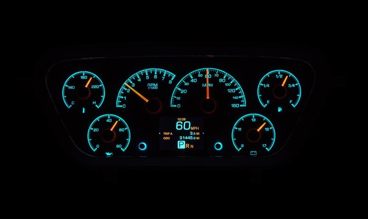 Dakota Digital Dakota Digital HDX Direct-Fit Analog Gauge Systems HDX-53F-PU-K Autofit