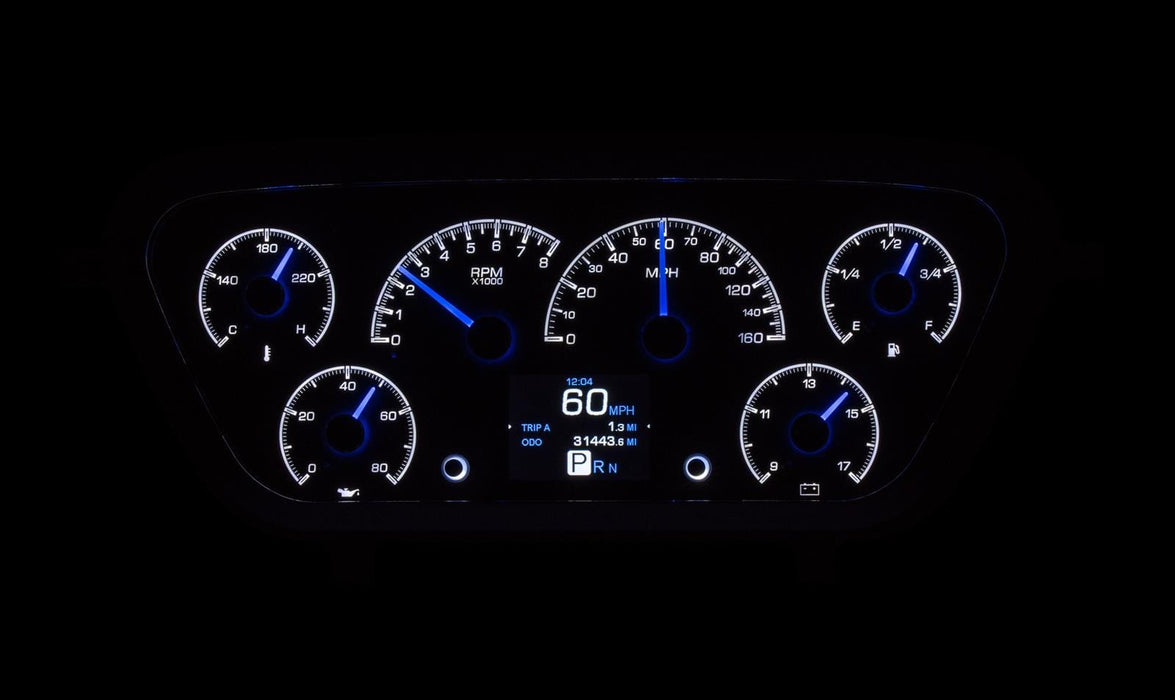Dakota Digital Dakota Digital HDX Direct-Fit Analog Gauge Systems HDX-53F-PU-K Autofit