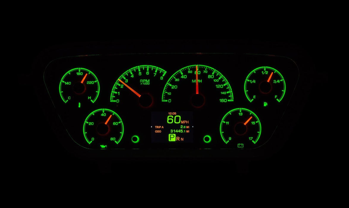 Dakota Digital Dakota Digital HDX Direct-Fit Analog Gauge Systems HDX-53F-PU-S Autofit