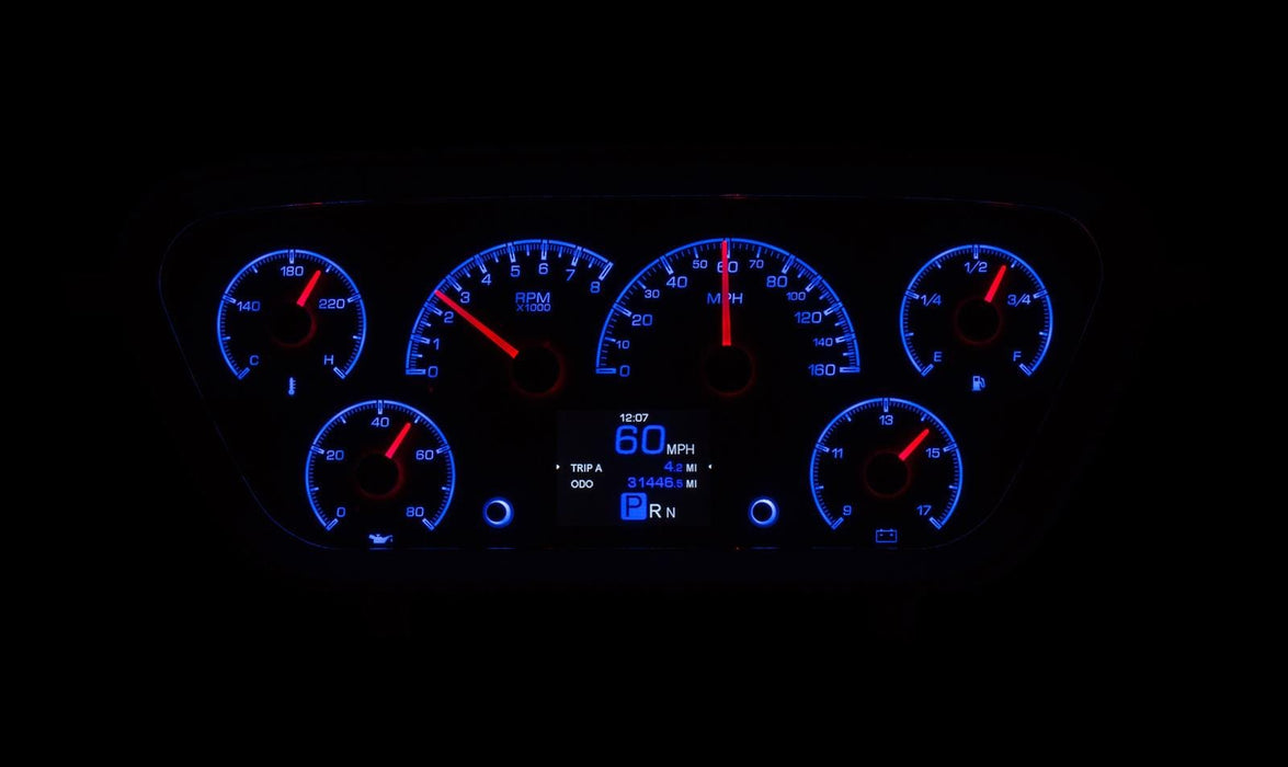 Dakota Digital Dakota Digital HDX Direct-Fit Analog Gauge Systems HDX-53F-PU-S Autofit
