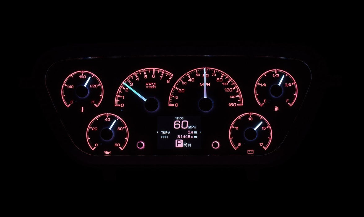 Dakota Digital Dakota Digital HDX Direct-Fit Analog Gauge Systems HDX-53F-PU-S Autofit