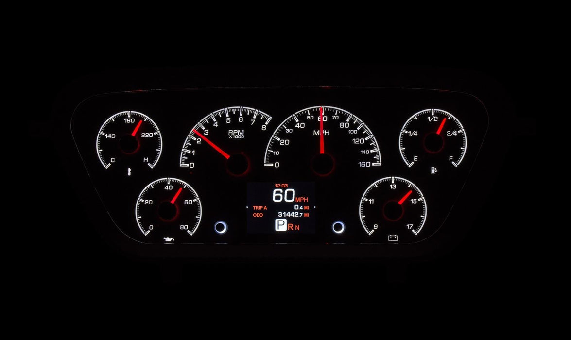 Dakota Digital Dakota Digital HDX Direct-Fit Analog Gauge Systems HDX-53F-PU-S Autofit