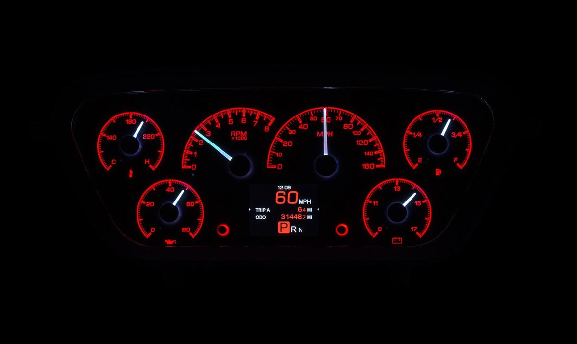 Dakota Digital Dakota Digital HDX Direct-Fit Analog Gauge Systems HDX-53F-PU-S Autofit
