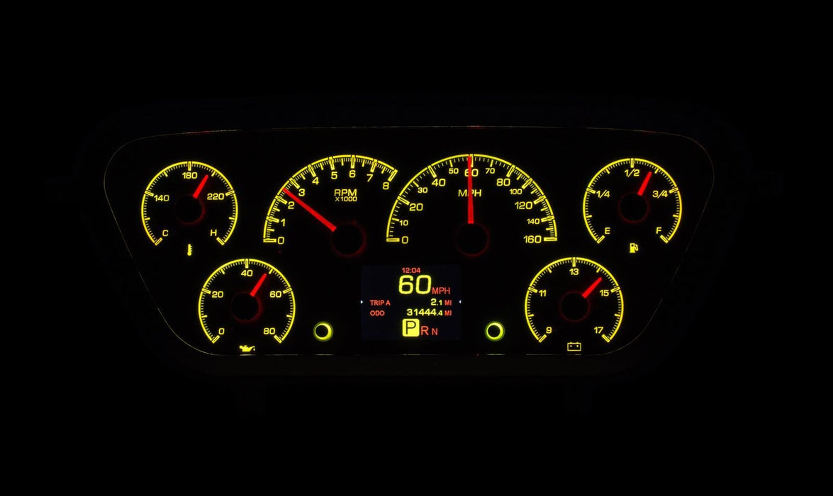 Dakota Digital Dakota Digital HDX Direct-Fit Analog Gauge Systems HDX-53F-PU-S Autofit