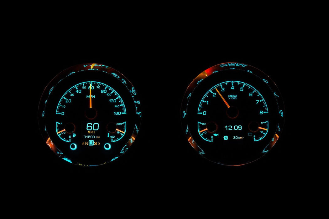 Dakota Digital Dakota Digital HDX Direct-Fit Analog Gauge Systems HDX-54C-PU-S Autofit