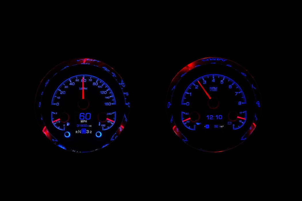 Dakota Digital Dakota Digital HDX Direct-Fit Analog Gauge Systems HDX-54C-PU-S Autofit